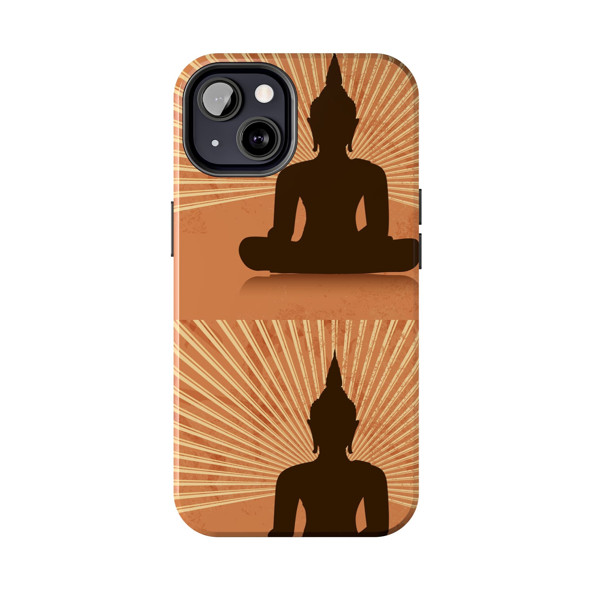 Buddha Inspired Tough Phone Case, Spiritual Protection Cover, Meditation Gift, Zen Design, Durable Phone Accessory