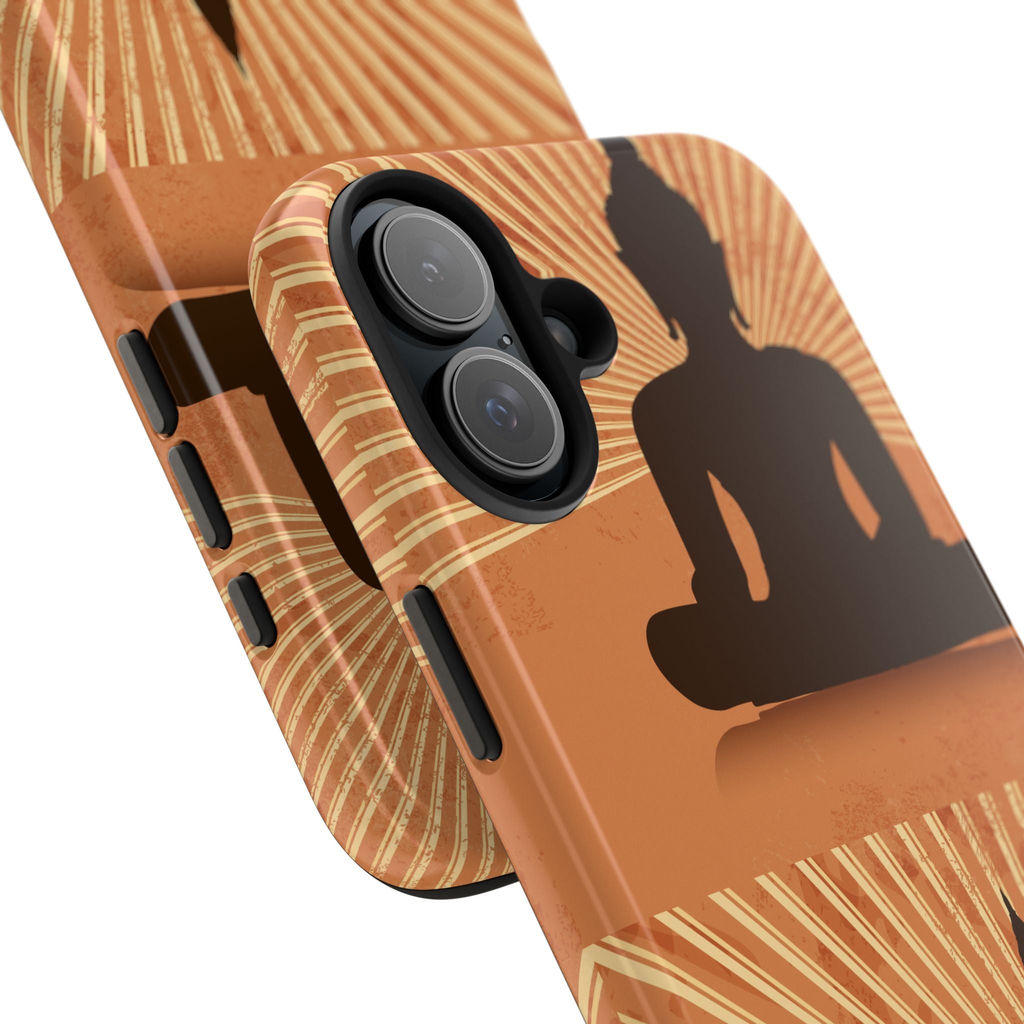 Buddha Inspired Tough Phone Case, Spiritual Protection Cover, Meditation Gift, Zen Design, Durable Phone Accessory