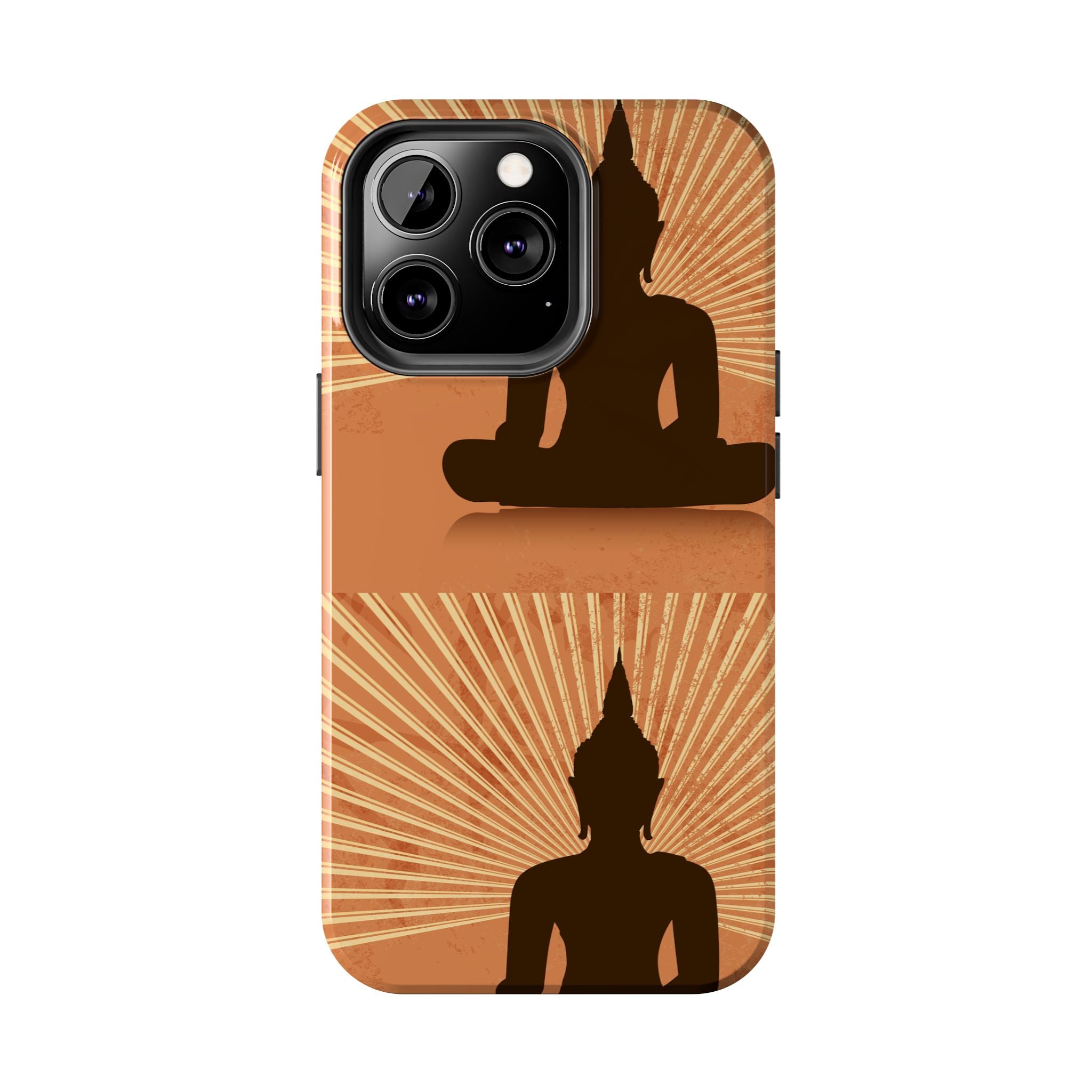 Buddha Inspired Tough Phone Case, Spiritual Protection Cover, Meditation Gift, Zen Design, Durable Phone Accessory
