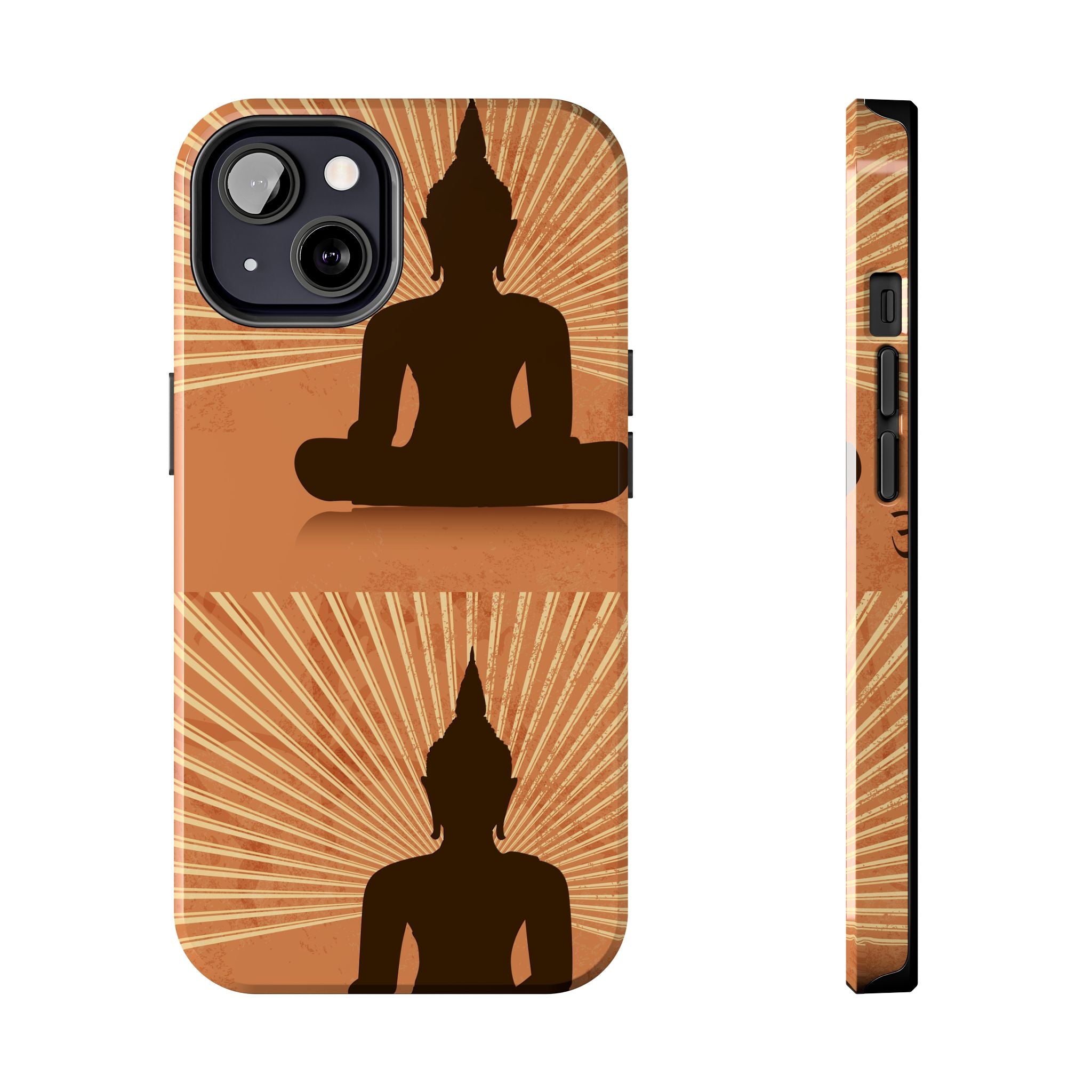 Buddha Inspired Tough Phone Case, Spiritual Protection Cover, Meditation Gift, Zen Design, Durable Phone Accessory