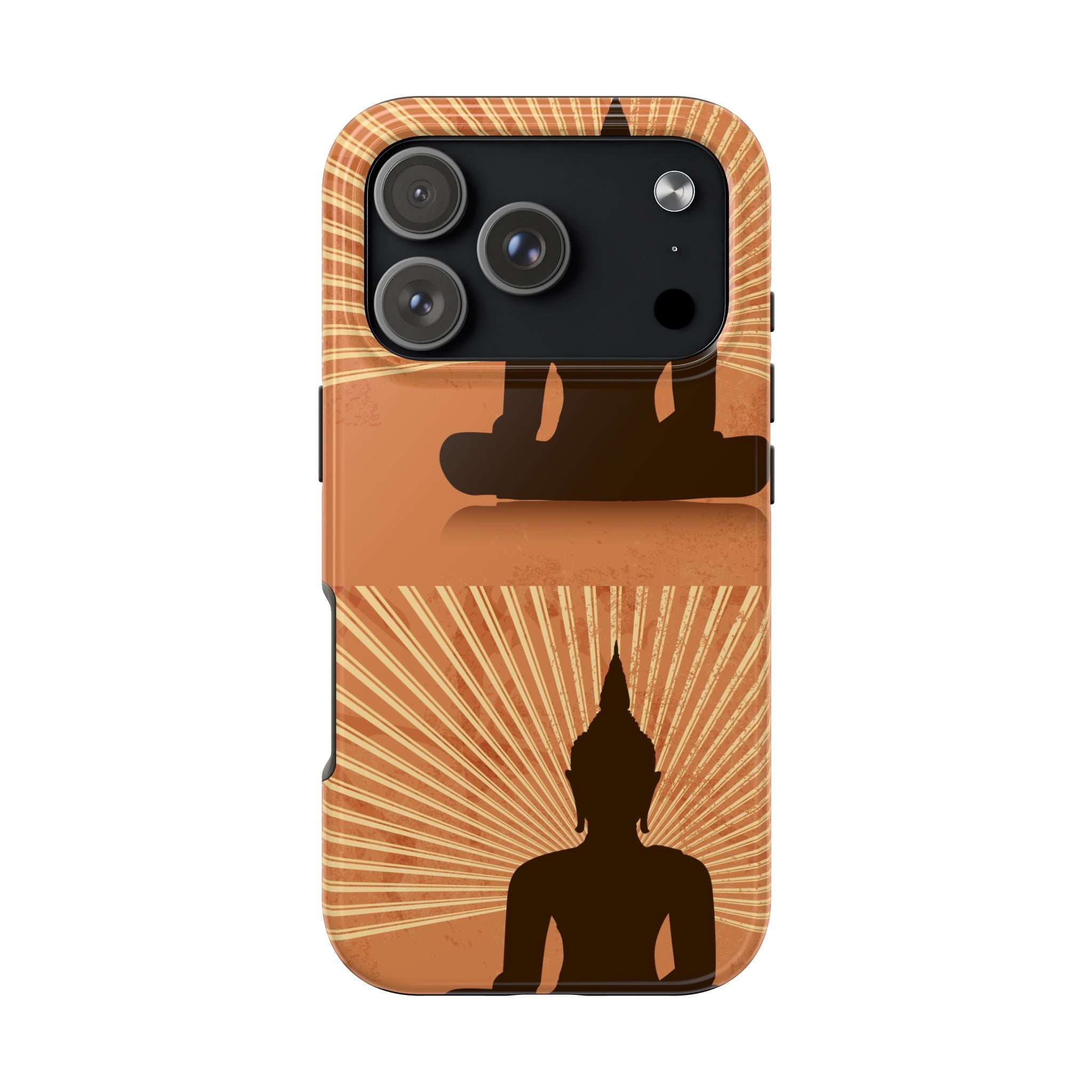 Buddha Inspired Tough Phone Case, Spiritual Protection Cover, Meditation Gift, Zen Design, Durable Phone Accessory