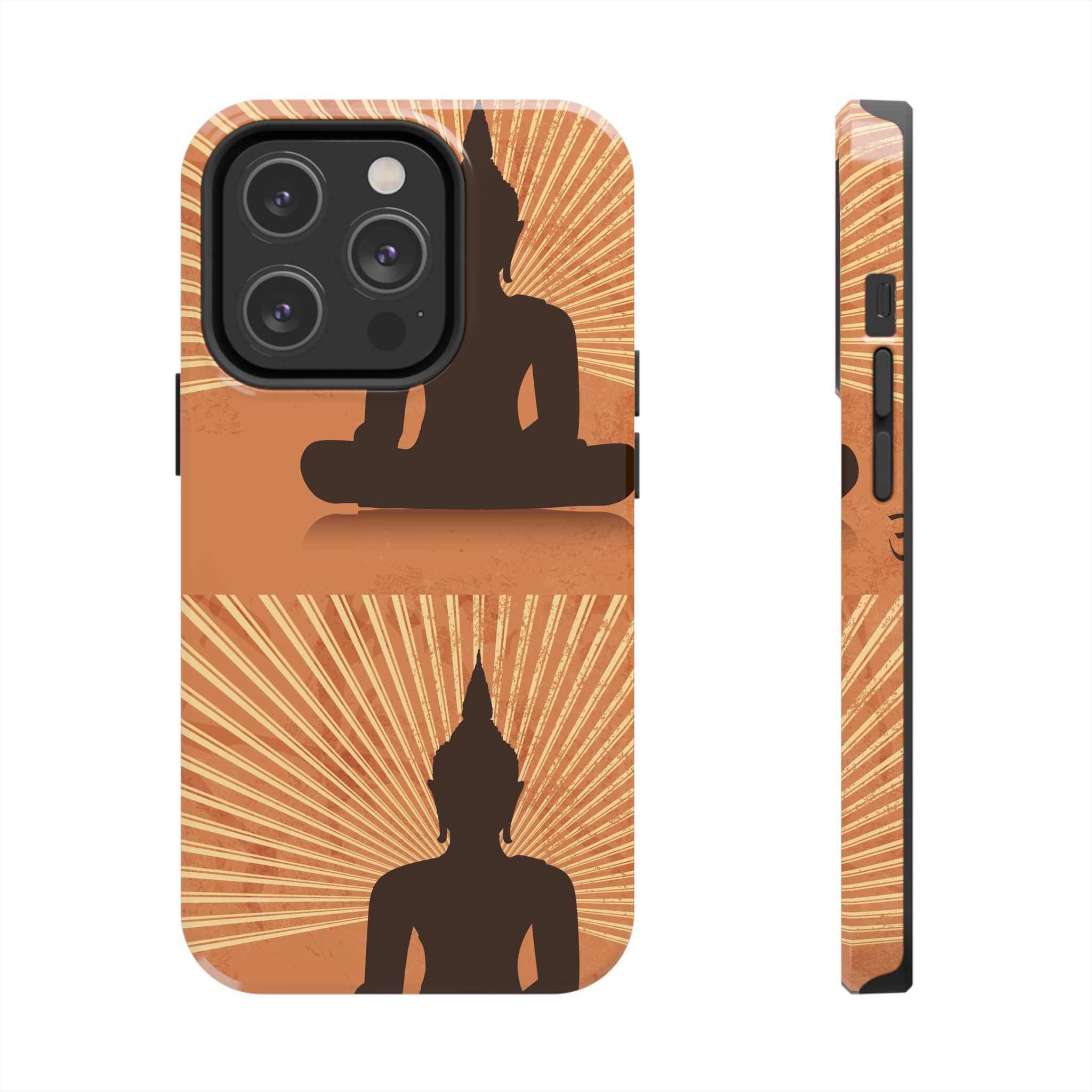 Buddha Inspired Tough Phone Case, Spiritual Protection Cover, Meditation Gift, Zen Design, Durable Phone Accessory