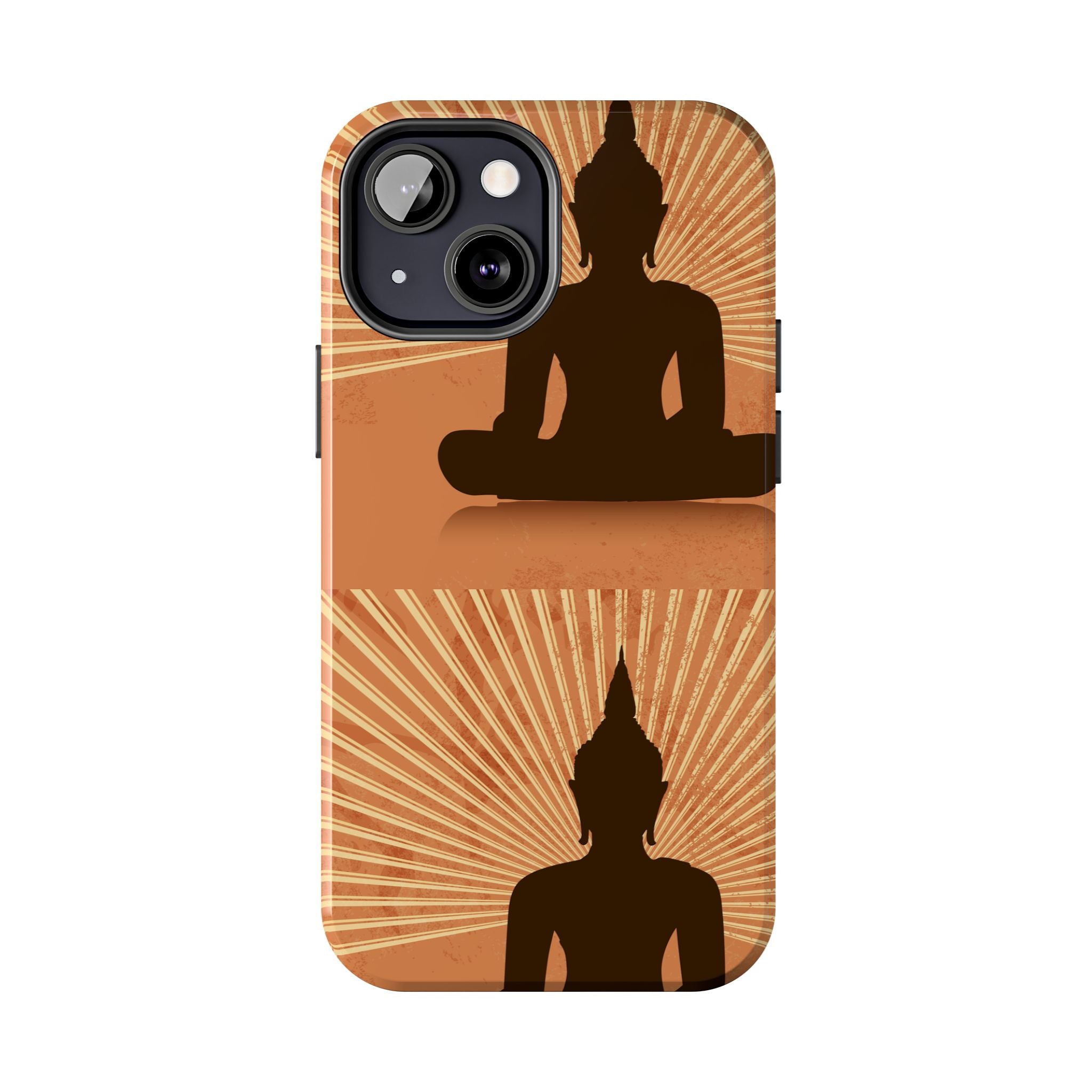 Buddha Inspired Tough Phone Case, Spiritual Protection Cover, Meditation Gift, Zen Design, Durable Phone Accessory