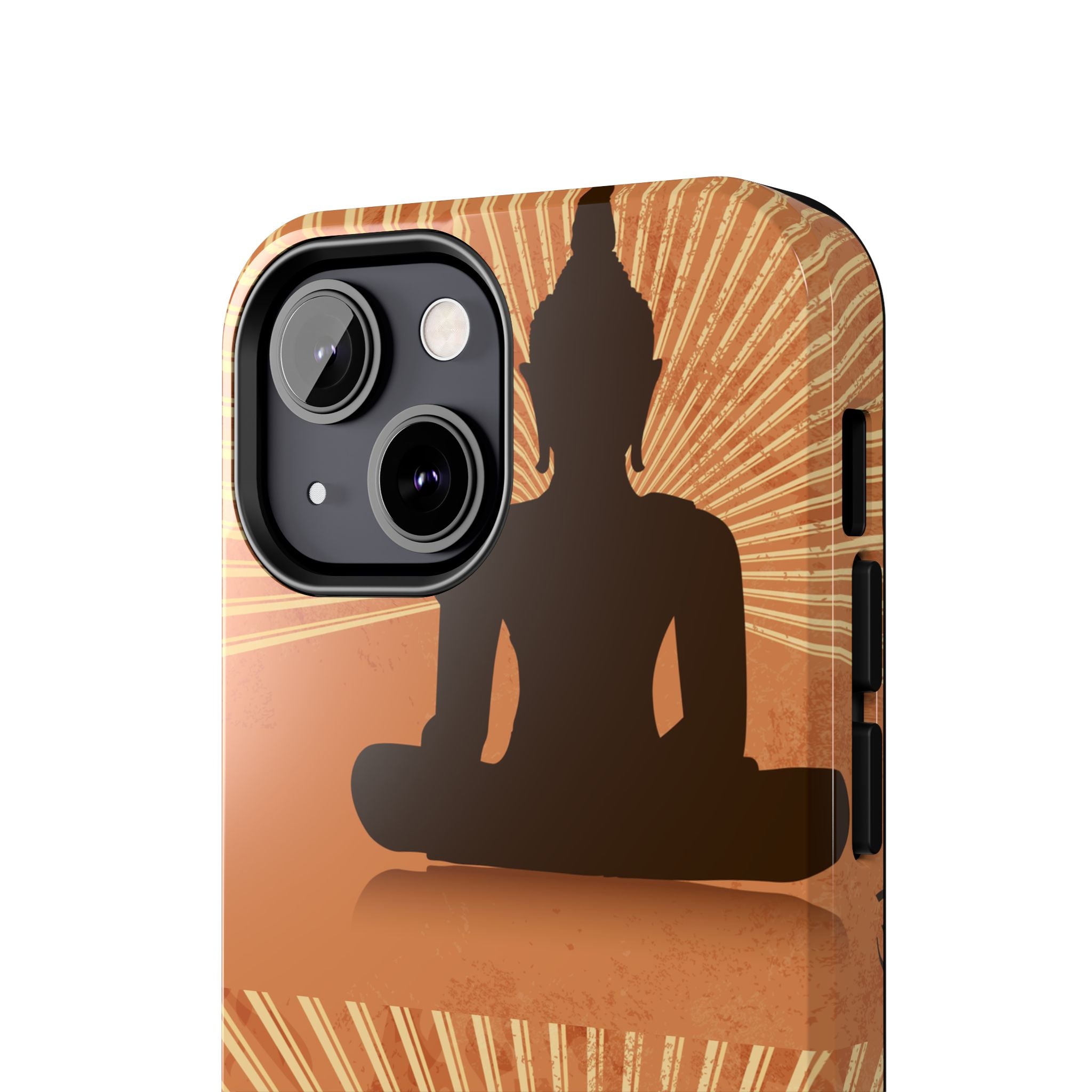 Buddha Inspired Tough Phone Case, Spiritual Protection Cover, Meditation Gift, Zen Design, Durable Phone Accessory