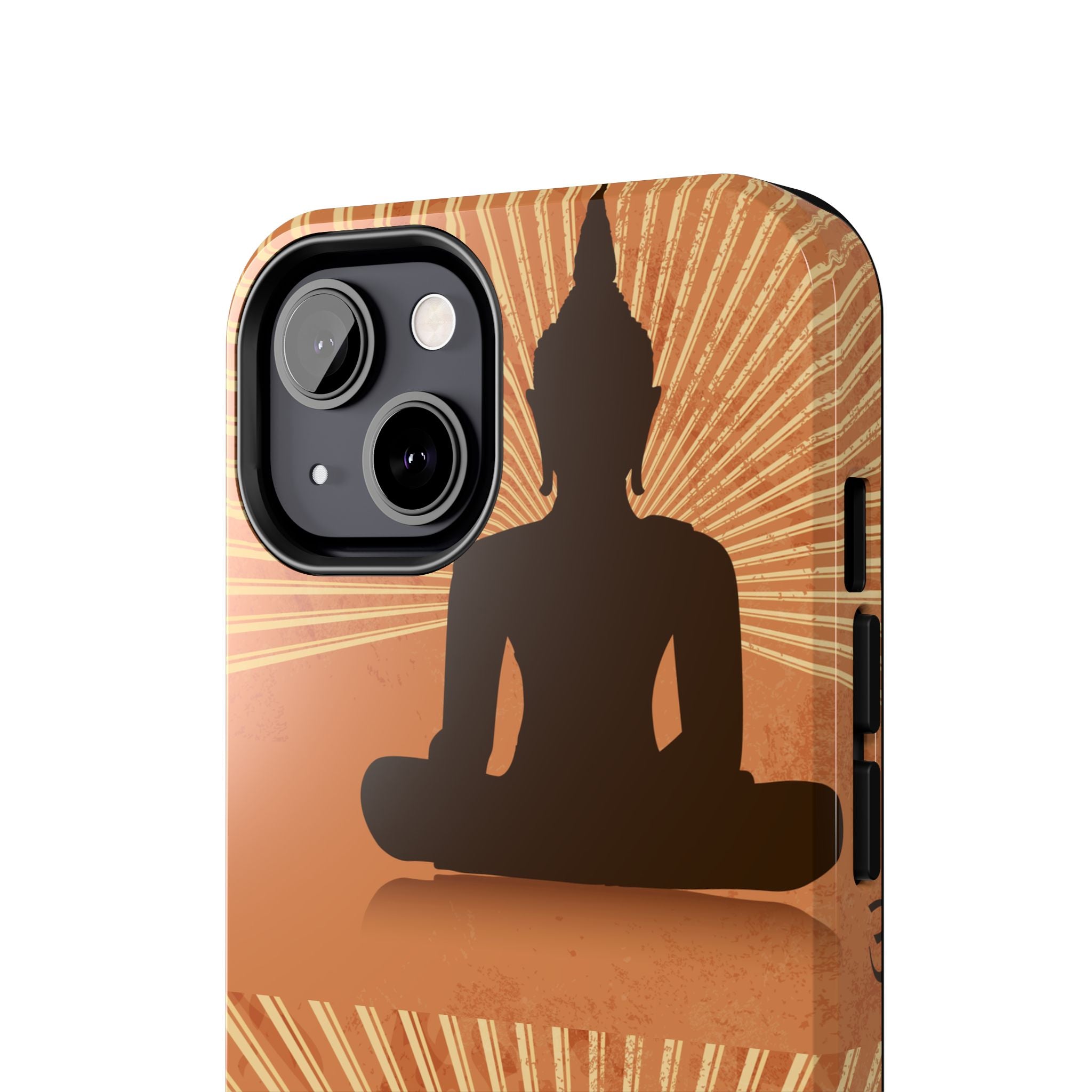 Buddha Inspired Tough Phone Case, Spiritual Protection Cover, Meditation Gift, Zen Design, Durable Phone Accessory