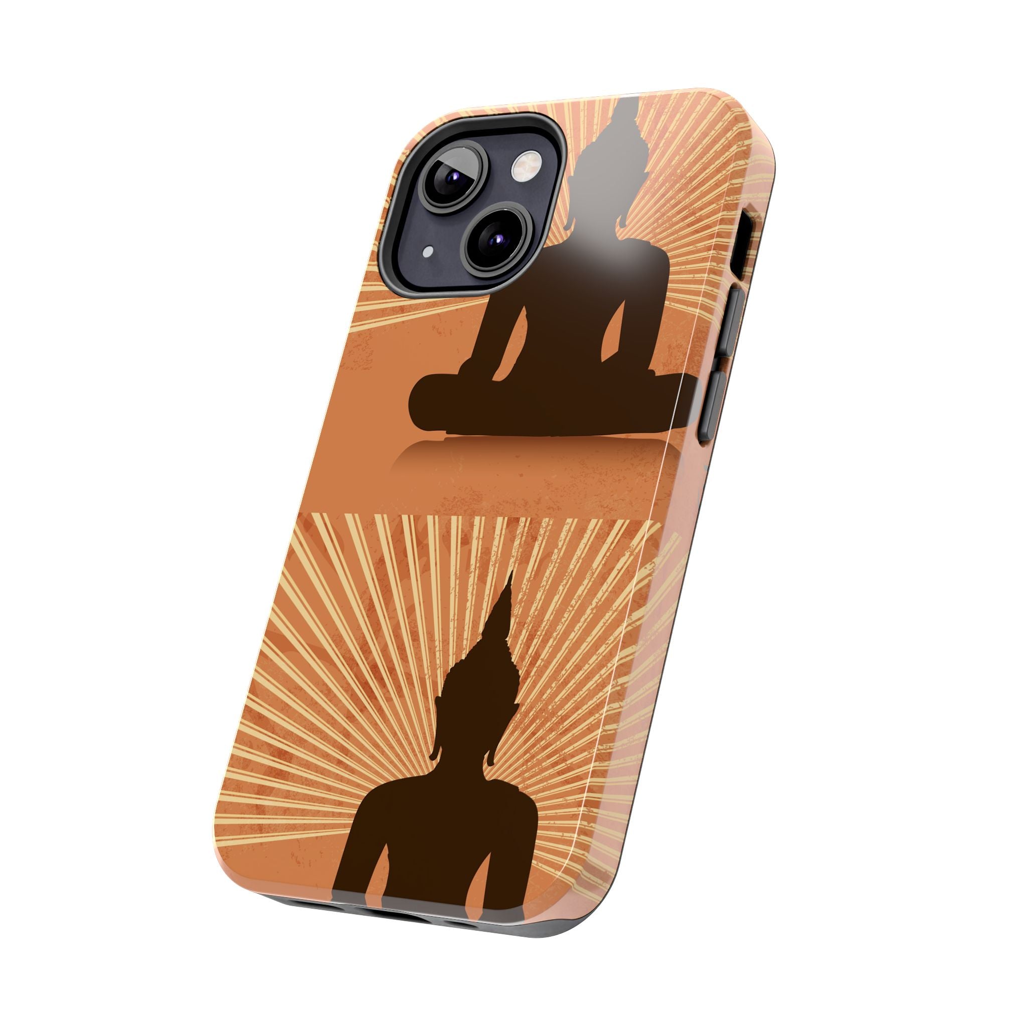 Buddha Inspired Tough Phone Case, Spiritual Protection Cover, Meditation Gift, Zen Design, Durable Phone Accessory