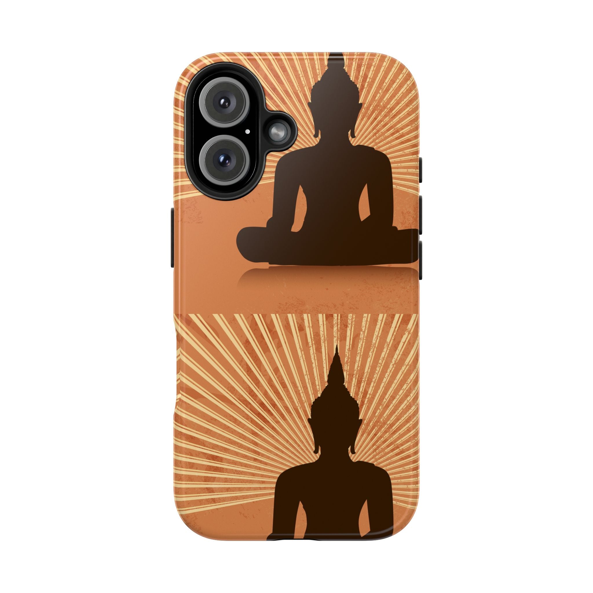 Buddha Inspired Tough Phone Case, Spiritual Protection Cover, Meditation Gift, Zen Design, Durable Phone Accessory
