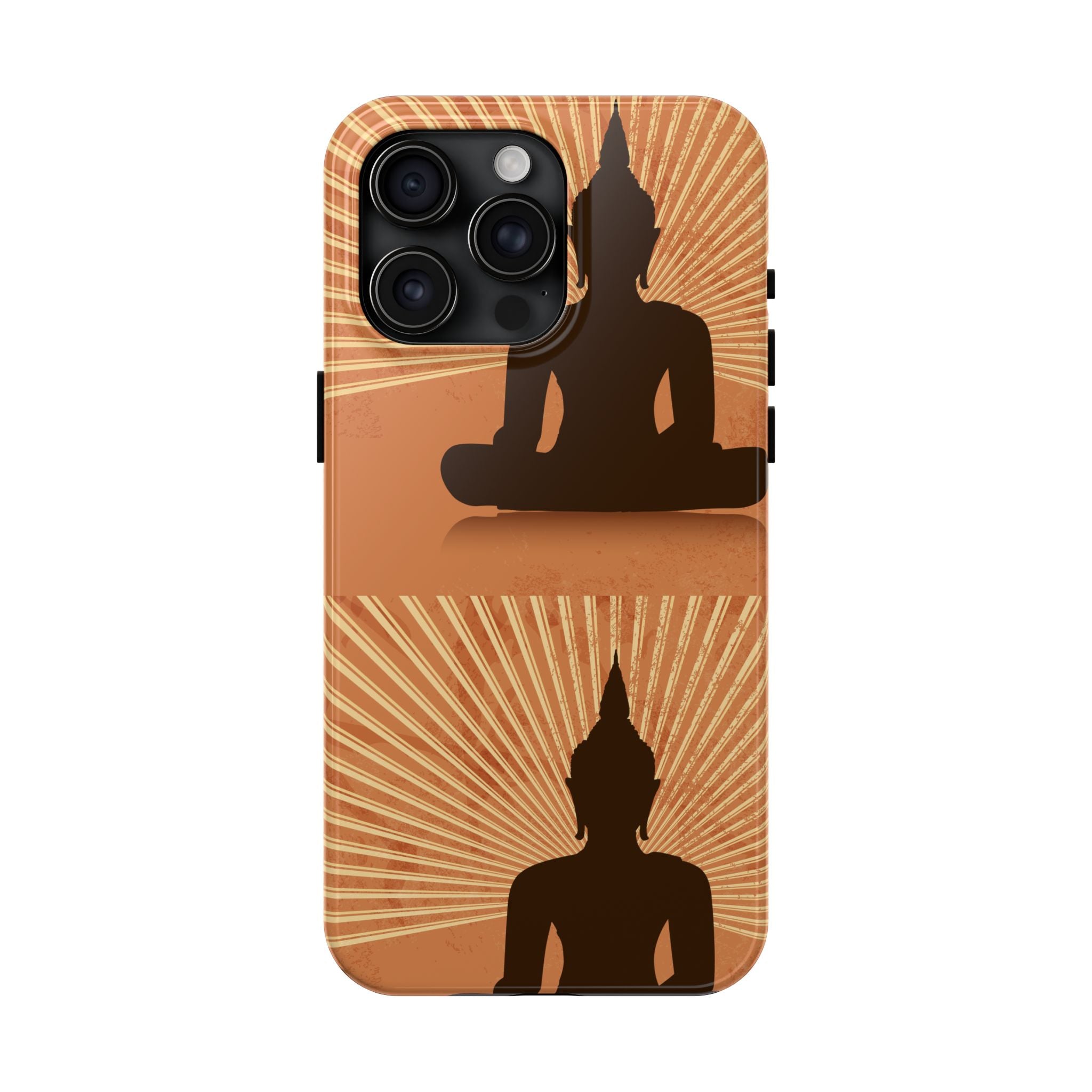 Buddha Inspired Tough Phone Case, Spiritual Protection Cover, Meditation Gift, Zen Design, Durable Phone Accessory