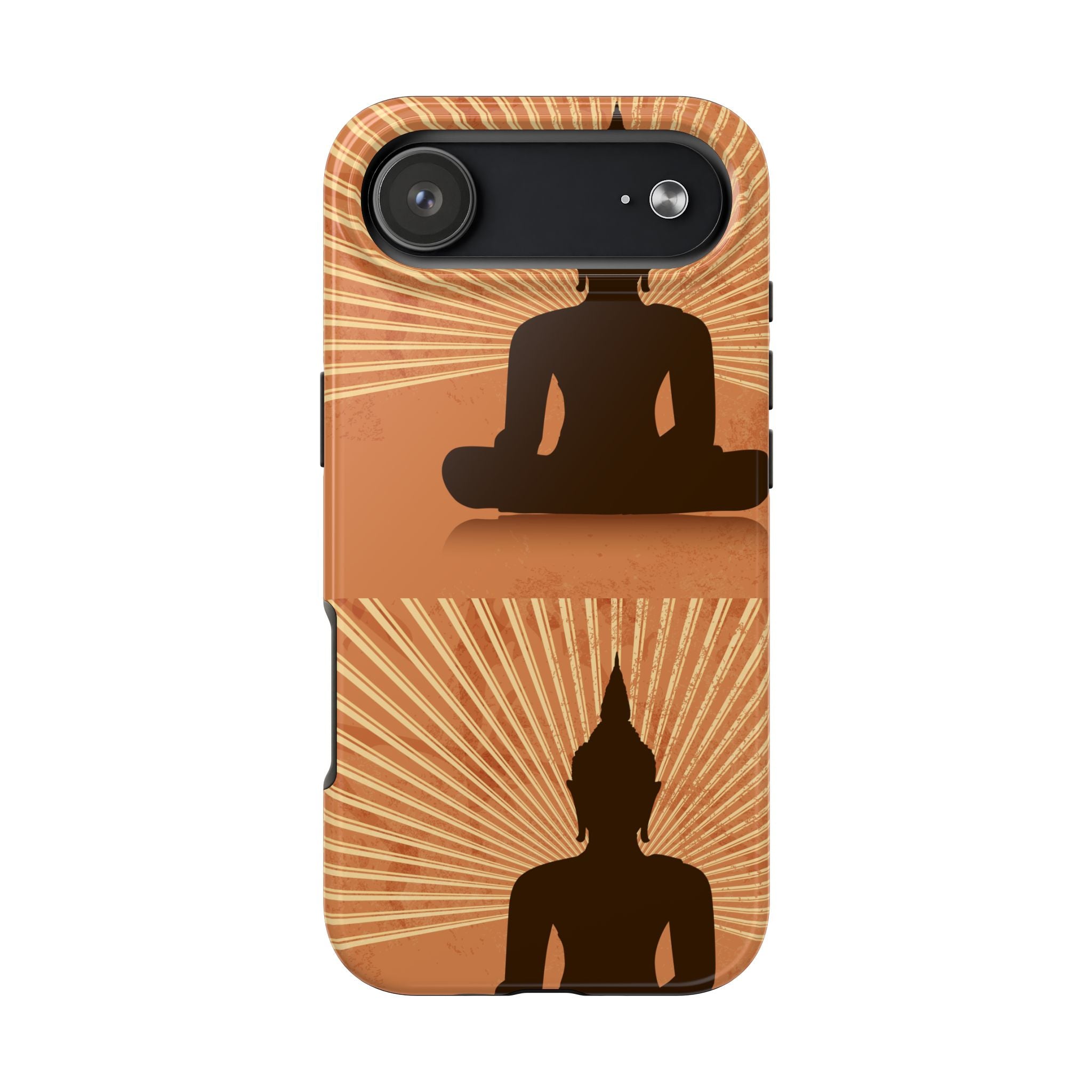 Buddha Inspired Tough Phone Case, Spiritual Protection Cover, Meditation Gift, Zen Design, Durable Phone Accessory