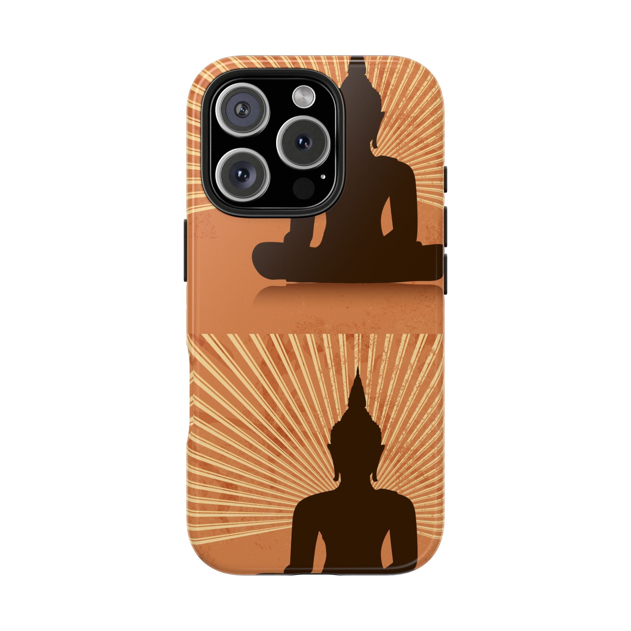 Buddha Inspired Tough Phone Case, Spiritual Protection Cover, Meditation Gift, Zen Design, Durable Phone Accessory