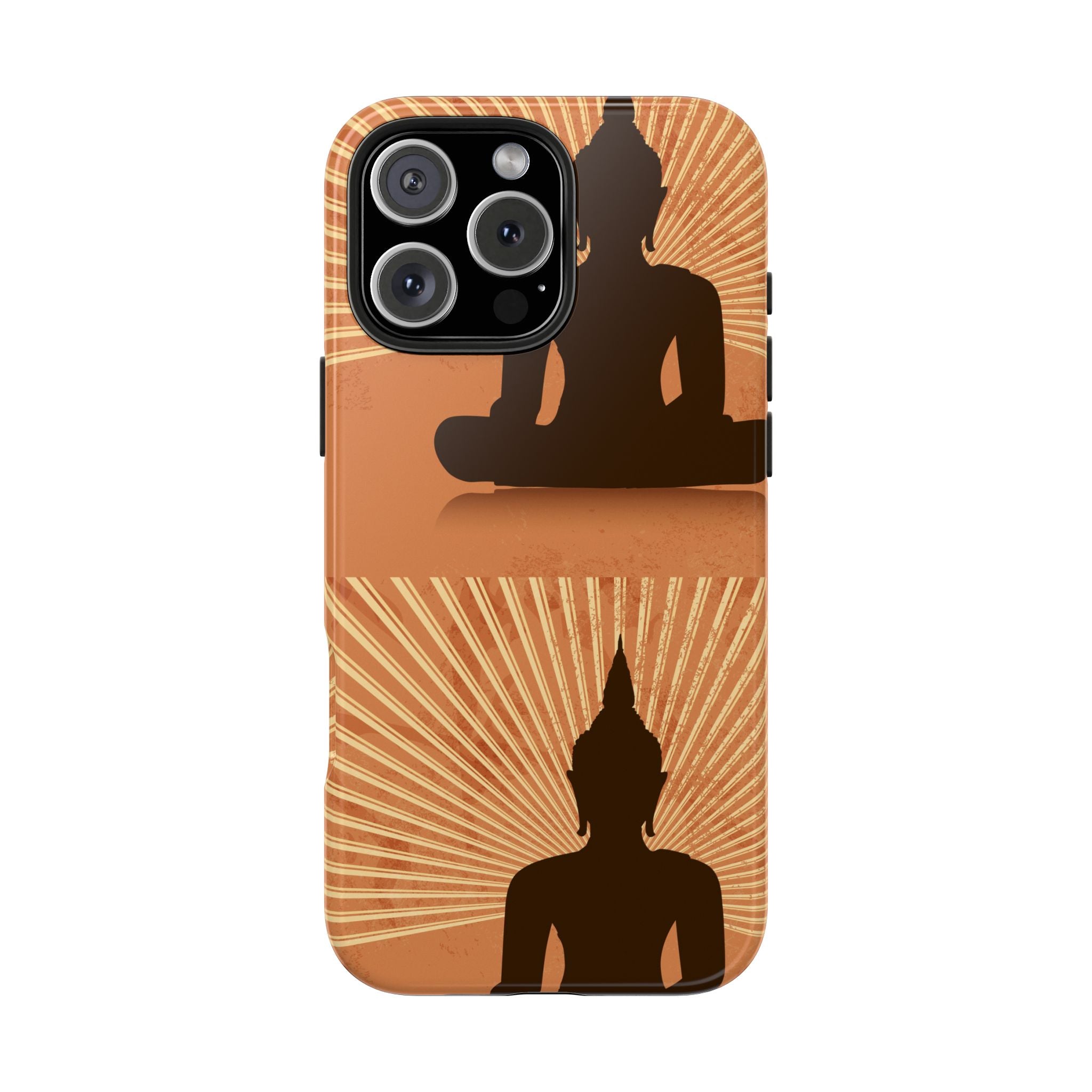 Buddha Inspired Tough Phone Case, Spiritual Protection Cover, Meditation Gift, Zen Design, Durable Phone Accessory