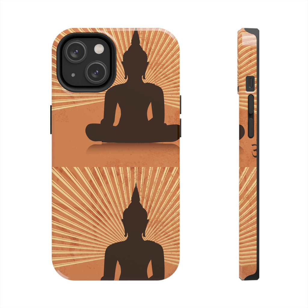 Buddha Inspired Tough Phone Case, Spiritual Protection Cover, Meditation Gift, Zen Design, Durable Phone Accessory
