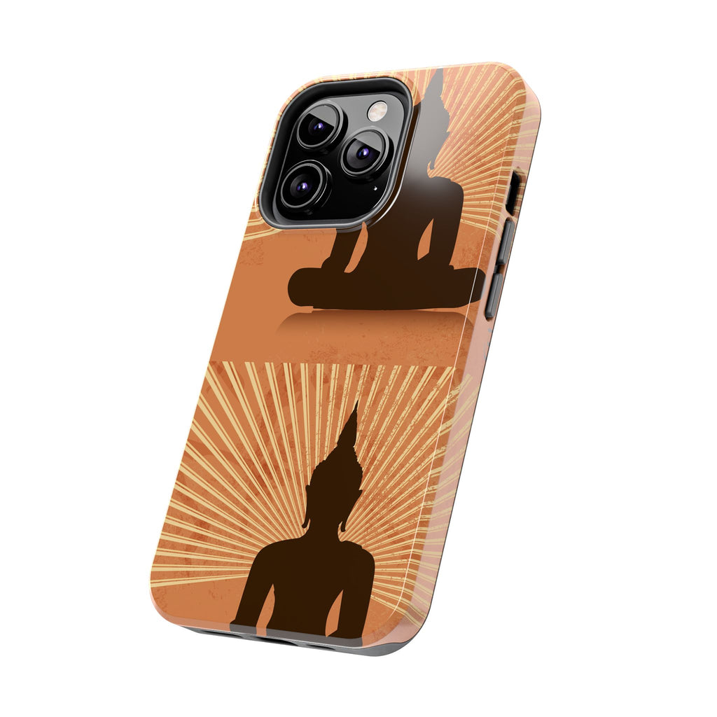 Buddha Inspired Tough Phone Case, Spiritual Protection Cover, Meditation Gift, Zen Design, Durable Phone Accessory