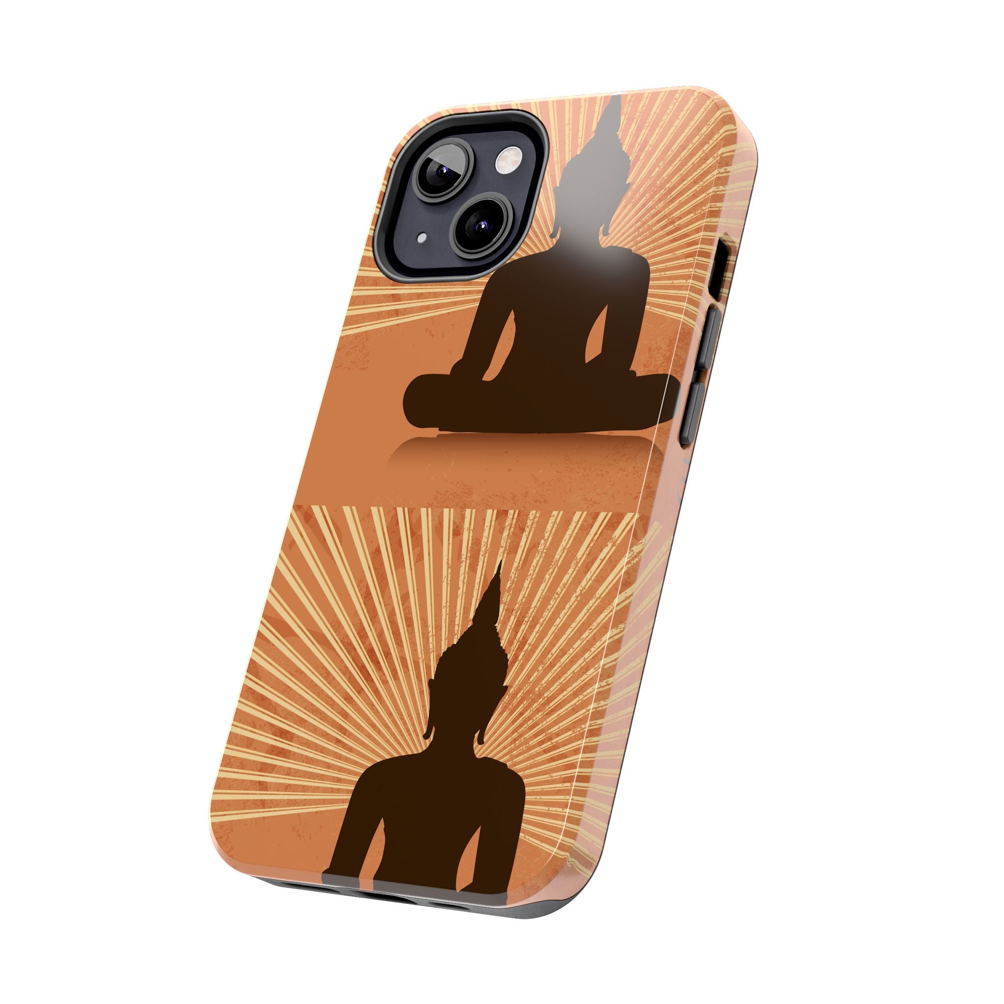 Buddha Inspired Tough Phone Case, Spiritual Protection Cover, Meditation Gift, Zen Design, Durable Phone Accessory
