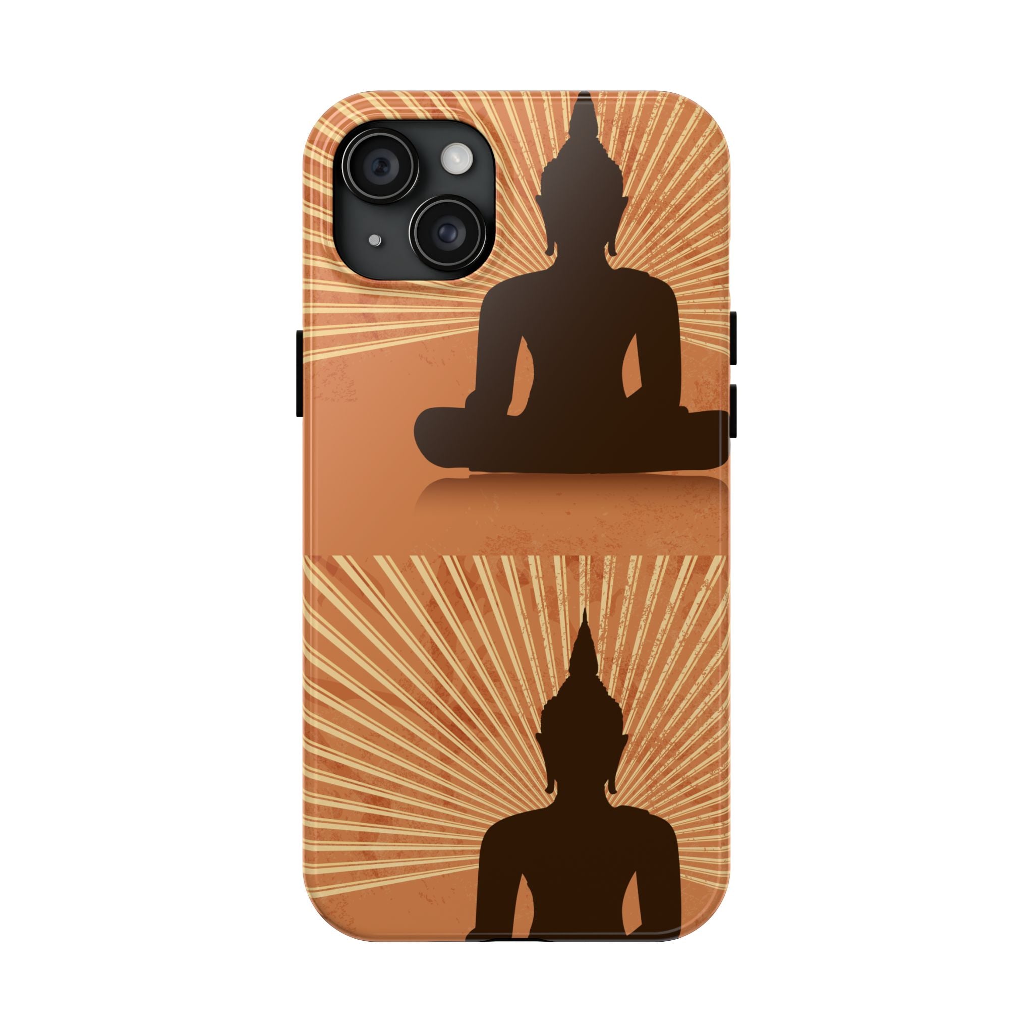 Buddha Inspired Tough Phone Case, Spiritual Protection Cover, Meditation Gift, Zen Design, Durable Phone Accessory