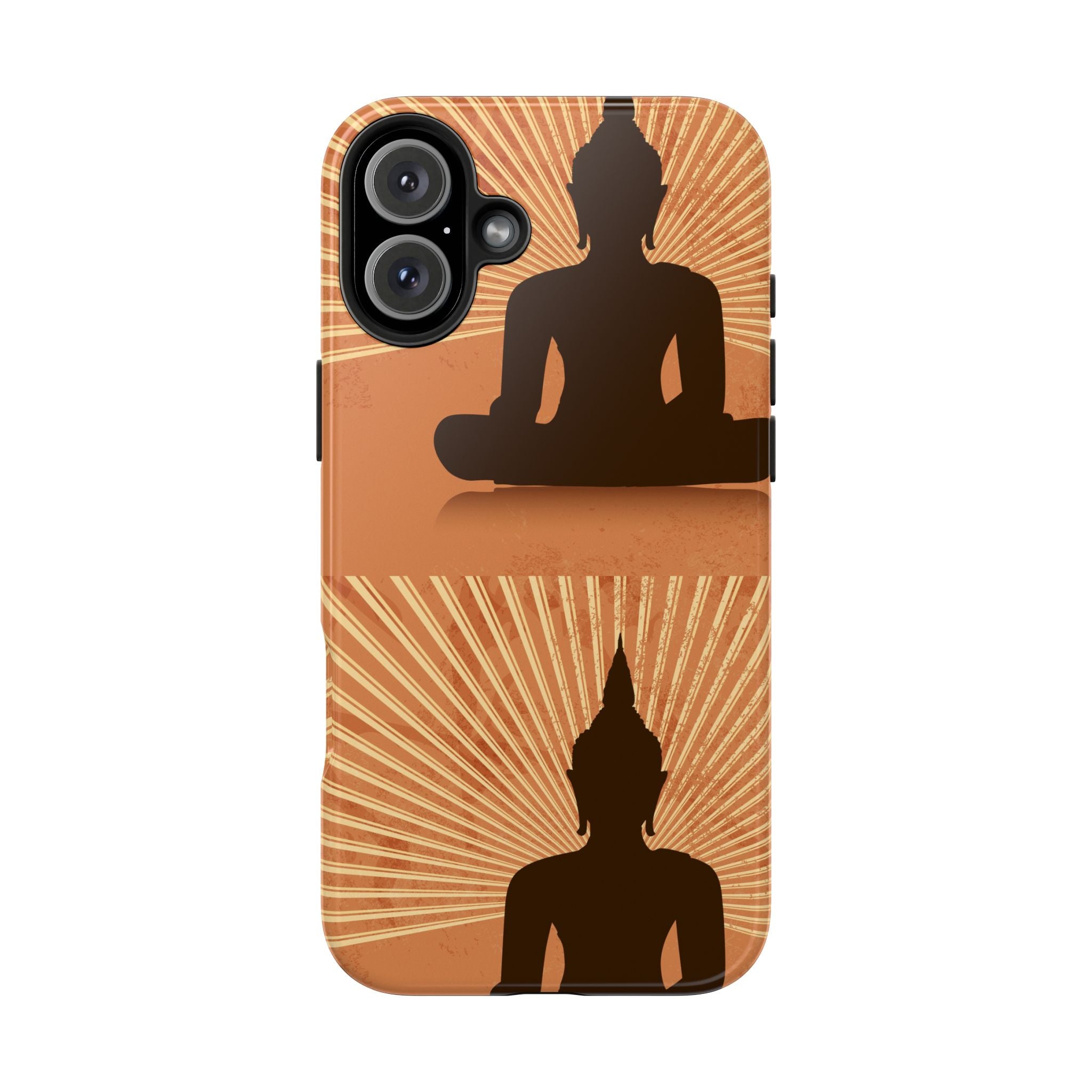 Buddha Inspired Tough Phone Case, Spiritual Protection Cover, Meditation Gift, Zen Design, Durable Phone Accessory