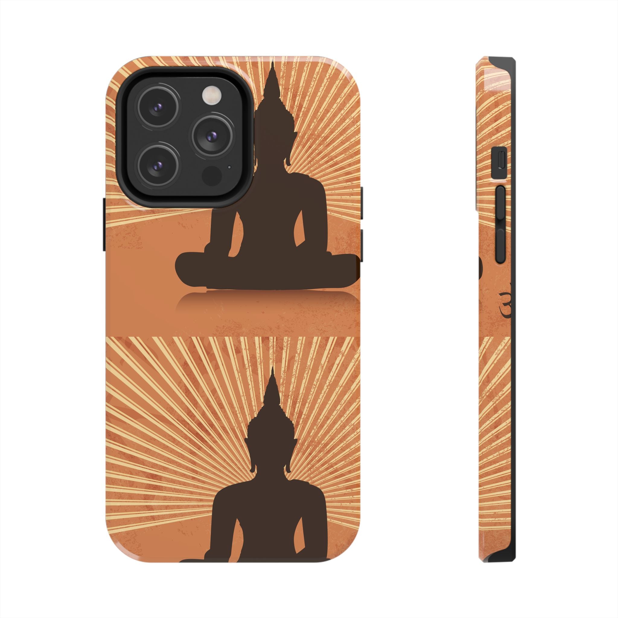 Buddha Inspired Tough Phone Case, Spiritual Protection Cover, Meditation Gift, Zen Design, Durable Phone Accessory