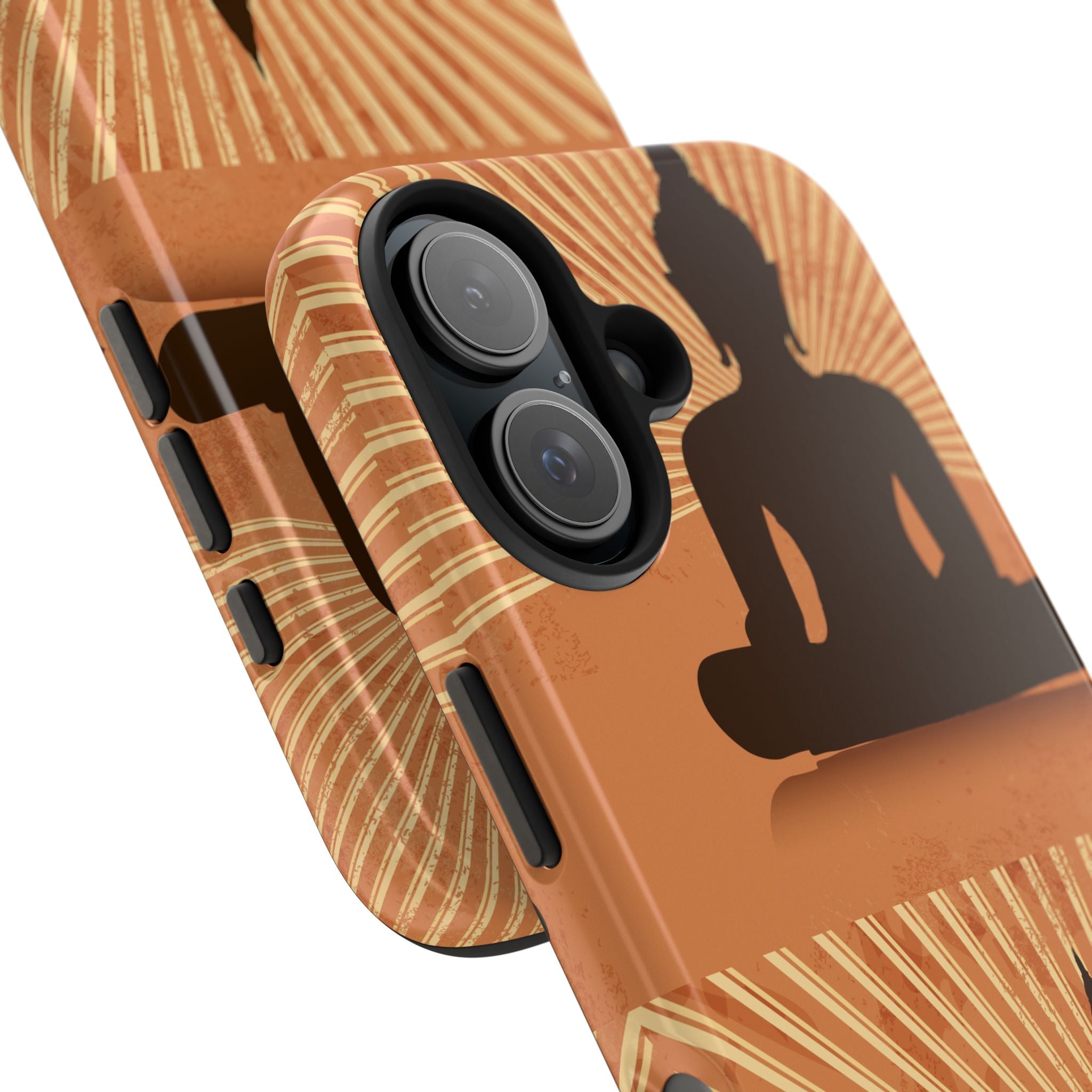 Buddha Inspired Tough Phone Case, Spiritual Protection Cover, Meditation Gift, Zen Design, Durable Phone Accessory
